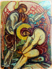 св.Мария Египетская. Икона, написанная матерью Марией к своему постригу