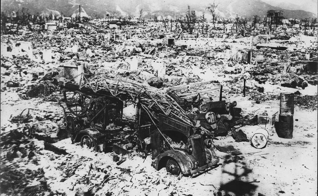 Разрушения в Хиросиме после атомной бомбардировки. Фото ZUMA Press/ ТАСС