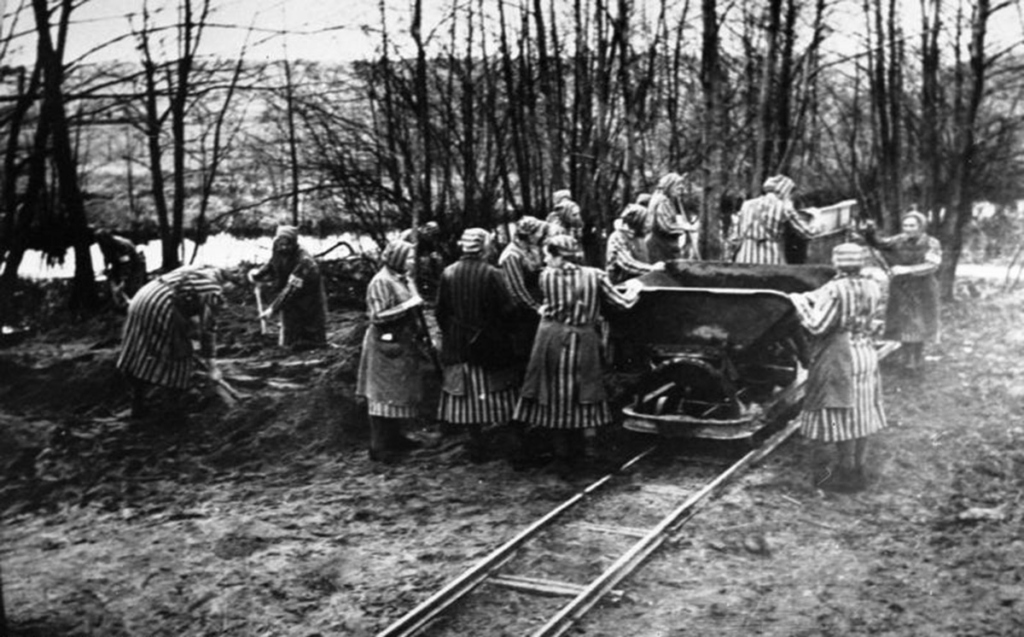 Женщины-заключённые на строительстве лагеря Равенсбрюк. Фото Bundesarchiv/wikipedia.org